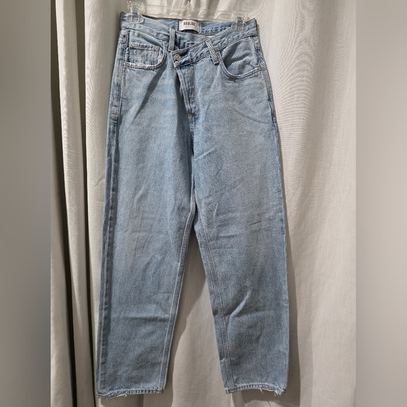 NWT AGOLDE Criss Cross Upsized Jeans Suburbia 24 - Picture 4 of 8